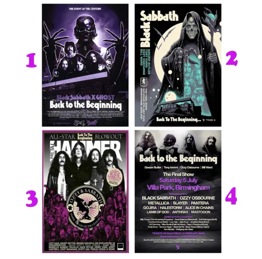 Discover Back To The Beginning Black Sabbath July 5 2025 Birmingham, England Poster