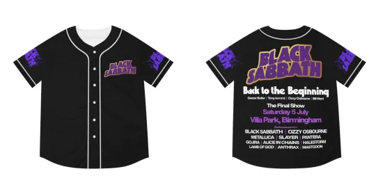 Discover Black Sabbath Band Back To The Beginning Baseball Jersey Shirt