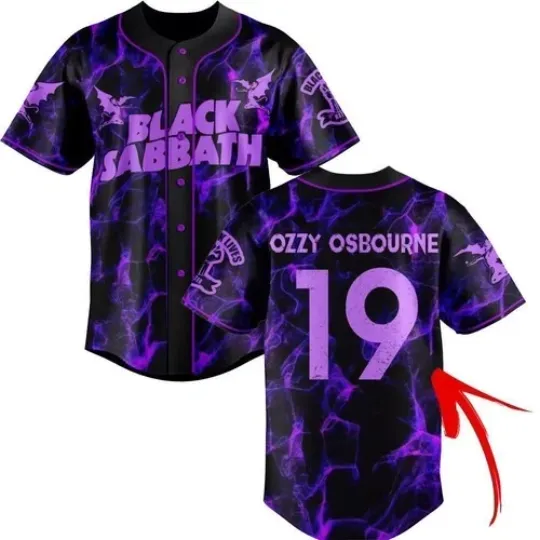 Discover Black Sabbath Customs Baseball Jersey Unisex Gift For Fan