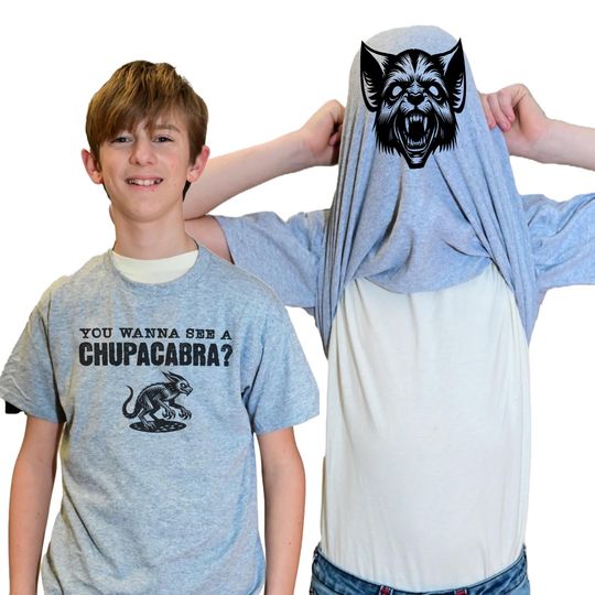 Discover You Wanna See A Chupacabra Flip Shirt - Funny Chupacabra Face Cryptozoology Flip Tee