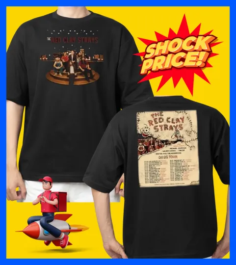 Discover The Red Clay Strays Tour 2025 Black T-shirt Cotton All size