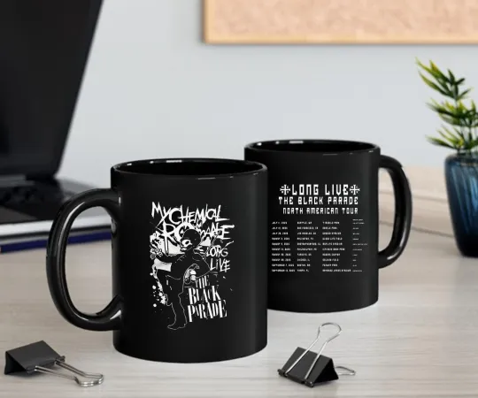 Discover My Chemical Romance 2025 Tour Coffee Mug | MCR Band Merch Cup Gift
