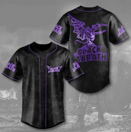 Discover Black Sabbath Baseball Jersey Rock Band 3D Jersey Shirt