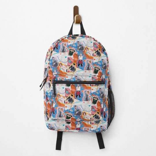 Discover Collage design inspired by the band Boy Next Door Backpack