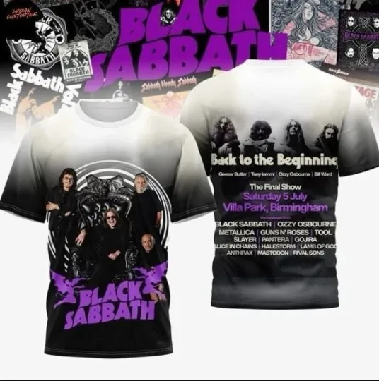Discover Black Sabbath Back To The Beginning The Final Show 3D Shirt