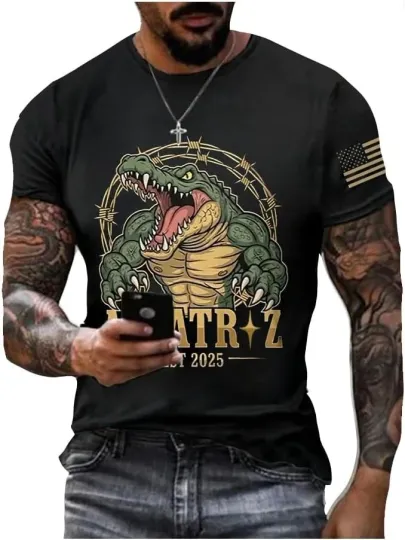 Discover Alligator Alcatraz Ice Nature’s Own Border Patrol Men Women T-Shirt ICE T-Shirt