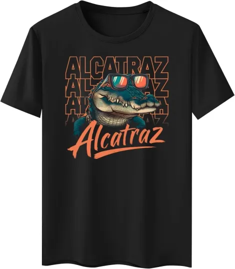 Discover Cool Alligator Alcatraz Retro Gator with Sunglasses Swamp Vibe Unisex T-shirt