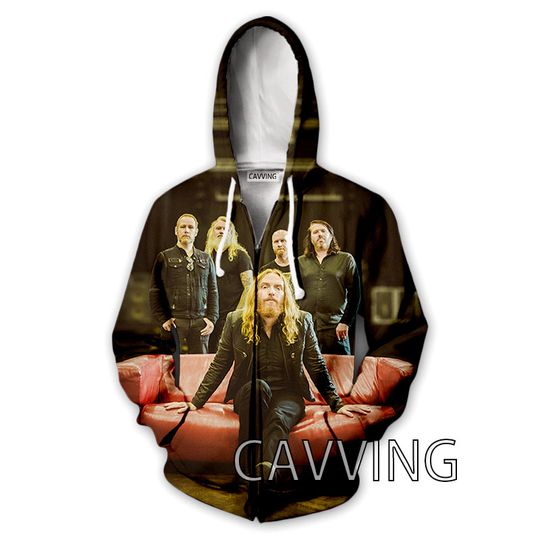 Discover 3D Print  Dark Tranquillity Band  Zipper Hoodies Zip Up Hooded