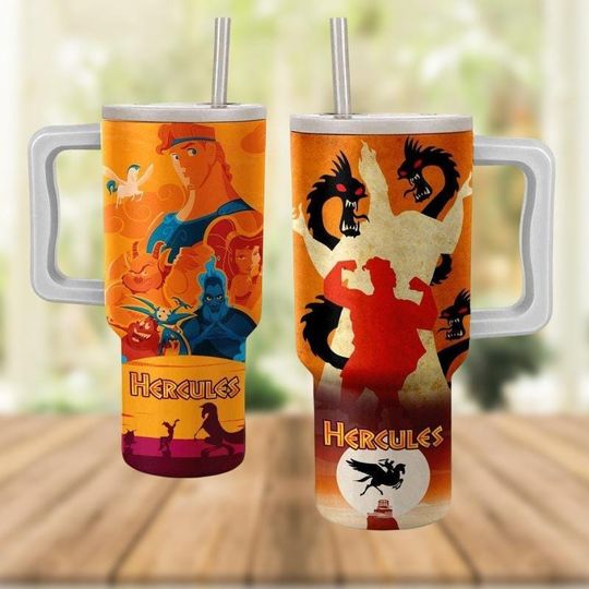 Discover Vintage 90's Disneyyy Herculess Tumbler 40Oz, Herculess Coffee Tumbler, Magicc Kingdom Cup, Disneyyworld Tumbler