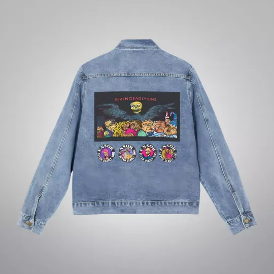 Discover Printed Punk Jacket James Ensor Seven Deadly Sins Skull Lust