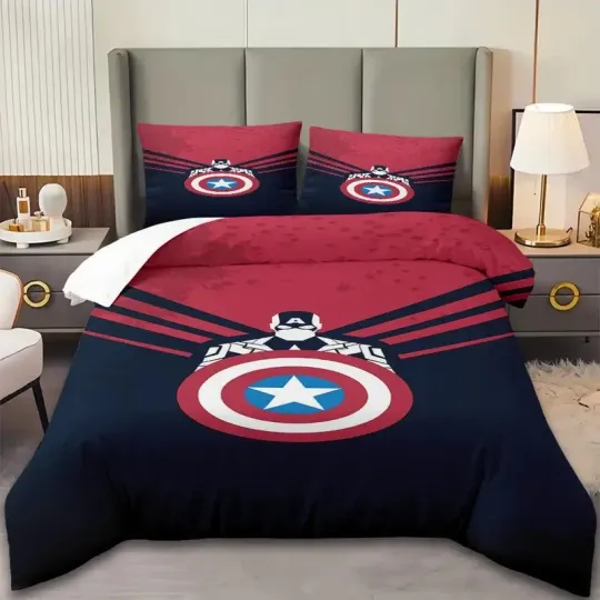 Discover Captainn Americaa Courage Honor Loyalty You're Braver Than You Think Bedding Set
