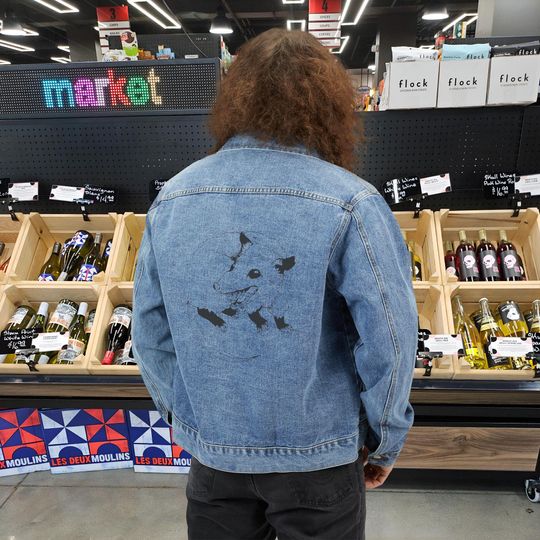 Discover Opossum Denim Jacket, Gift for Him