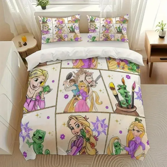 Discover Rapunzell Princess And Friends Tangled Go Live Your Dream Bedding Set
