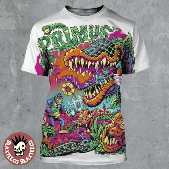 Discover Primus Sessanta 2.0 2025 Las Vegas PH Live Venus Art 3D T-Shirt