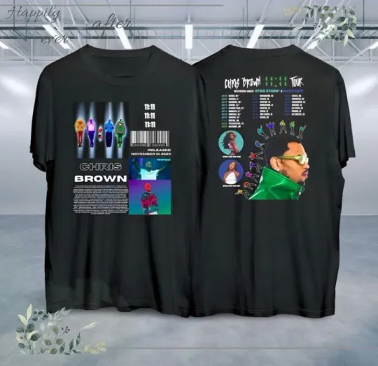 Discover Chris Brown 2024 Shirt 11 11 Fan 11 T-Shirt
