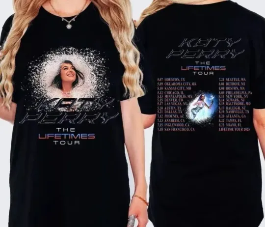 Discover New Katy Perry The Lifetime Tour 2025 T-Shirt