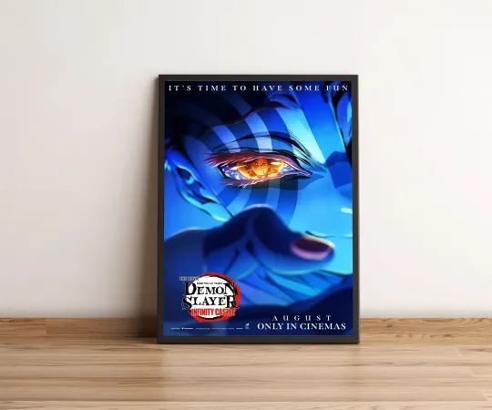 Discover demon Infinity Castle Poster – Anime Wall Art Print