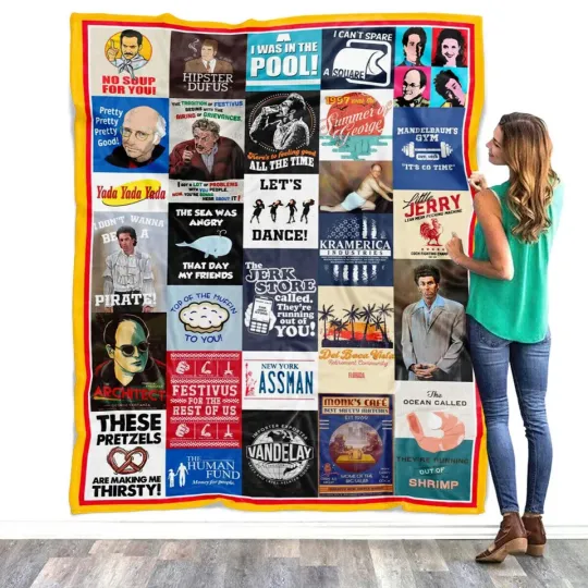 Discover Seinfeld Blanket, Seinfeld TV Series Fleece, Sherpa Blanket