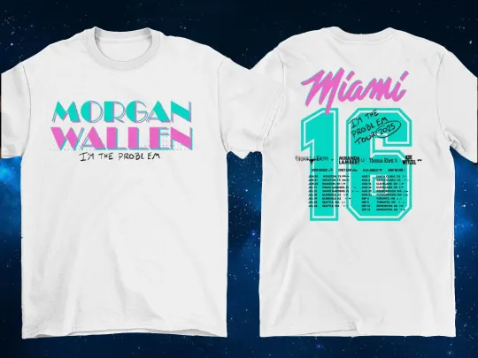 Discover 2 Sides Wallen Western Miami Im The Problem Tour Shirt White Unisex S-5XL 1M0092