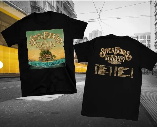 Discover 2 Sides Holiday Summer Tour 2025 Stick Figure Shirt Black Unisex S-5XL