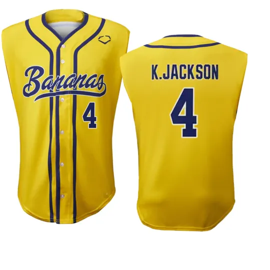 Discover Savannah Bananas #4 Jackson Sleeveless Jersey