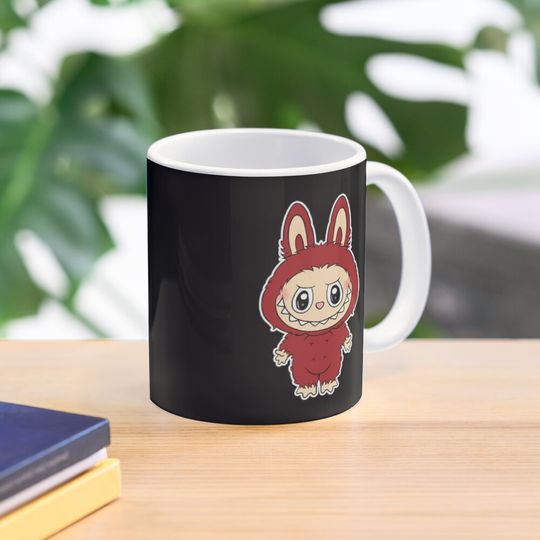 Discover Labubu Red Pop Toy Coffee Mug