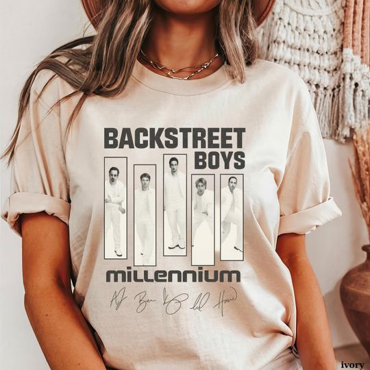 Discover Backstreet Boys Millennium Shirt, Pop Music Bring Memory Back Street Boys Girls, BSB Rock Shirt