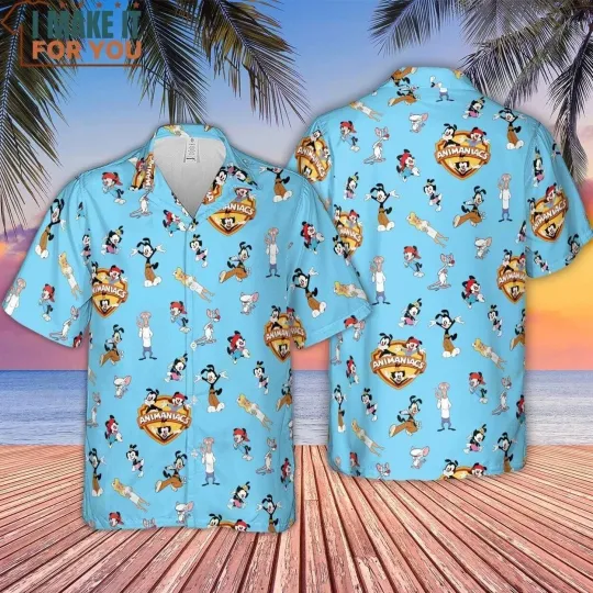 Discover Pinky And The Brain Hawaiian Button Down Shirt Unisex Adults S-5xl 3D