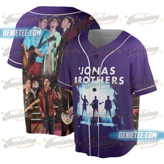 Discover Albums Jonas Brothers Baseball Jersey, Living The Dream Tour 2025