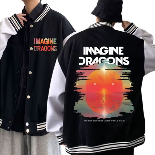 Discover Imagine Dragons Loom World Tour 2025 Baseball  Jacket