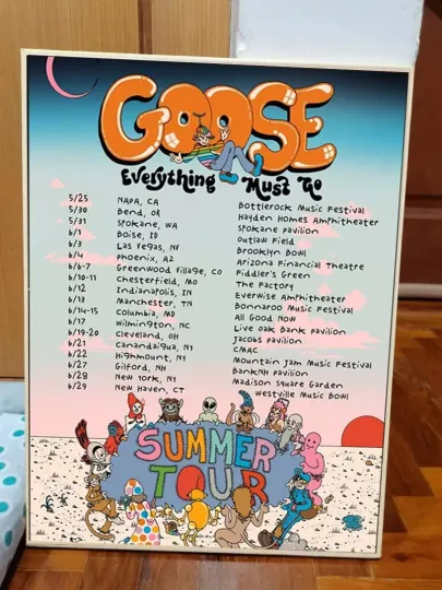 Discover Goose Band Everything Must Go Summer Tour 2025 Poster