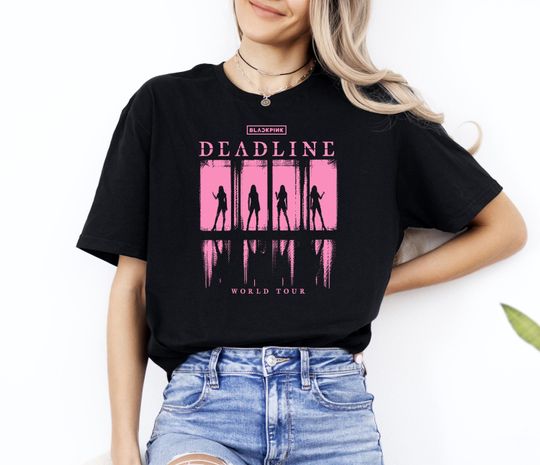 Discover BlackPink Deadline World Tour Shirt, Deadline T-Shirt, Kpop Fan Tee, BlackPink Shirt
