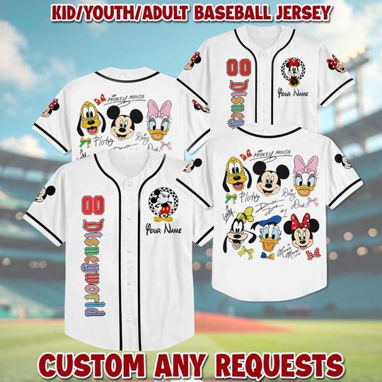 Discover Personalize Mickeyy & Co. est. 1928 Baseball Jersey, Mickeyy And Friends Custom Baseball Jersey