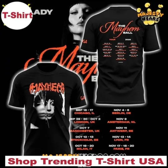 Discover Ld ga The Mayhem Ball Tour 2025 Shirt