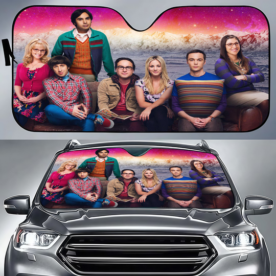 Discover The Big Bang Theory Car Front Window Visor Sun Visor Sunscreen Curtain Sunshades Reflector Anti UV Protector