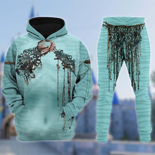 Discover Oceanic Tribal 3D  Blue Fantasy Cosplay Hoodie Jogger