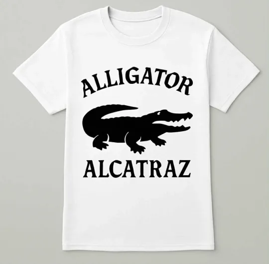 Discover Alligator Alcatraz funny t shirt tee jail prison Trump