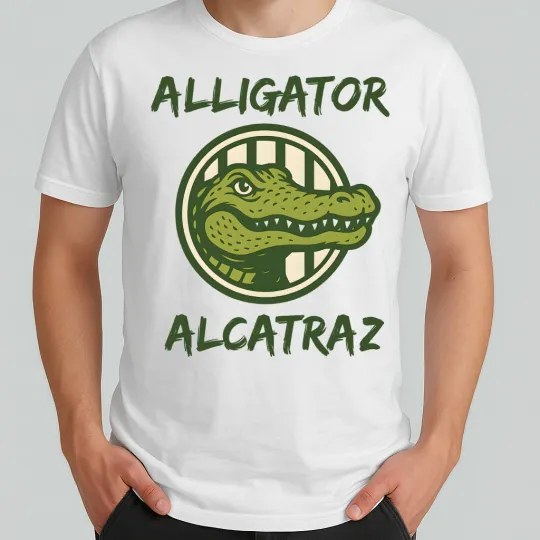 Discover Alligator Alcatraz Shirt Funny Florida Parody Tee Political Satire Everglades