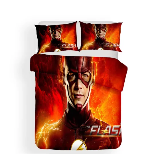 Discover The Flash Super Hero Bedding Set - Quilt Doona Duvet Cover for All Bed Sizes