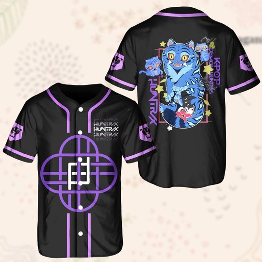 Discover Kpop Demon Hunters Tiger Baseball Jersey, Demon Hunter Tiger