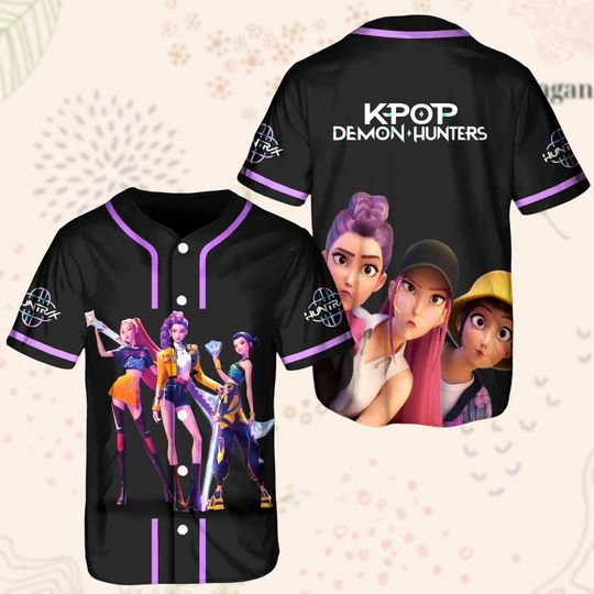 Discover Kpop Demon Hunter Baseball Jersey, Jinu Shirt, Kpop Huntrix Merch