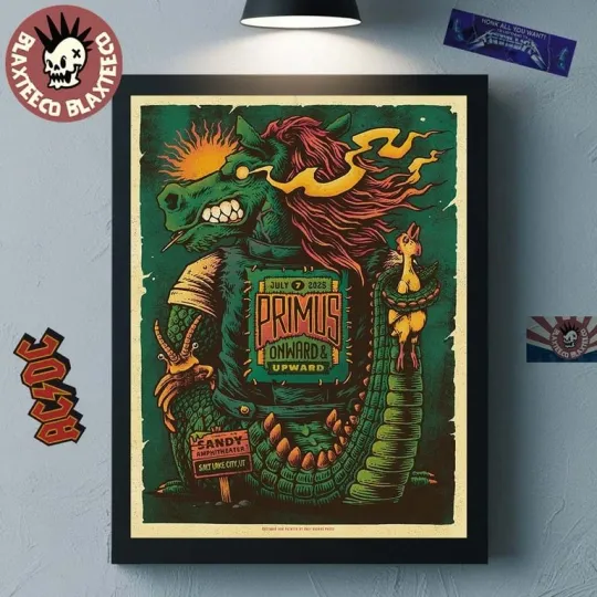 Discover Primus July 7 2025 Sandy Amphitheater Salt Lake City UT Gig Poster