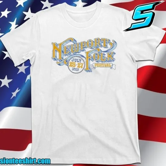 Discover Newport Folk Festival July 25-27 2025 Fort Adams State Park RI T-Shirt