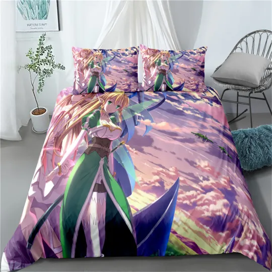 Discover Sword Art Online Bedding Set - Quilt Duvet Cover for Single Double Queen King Size Beds