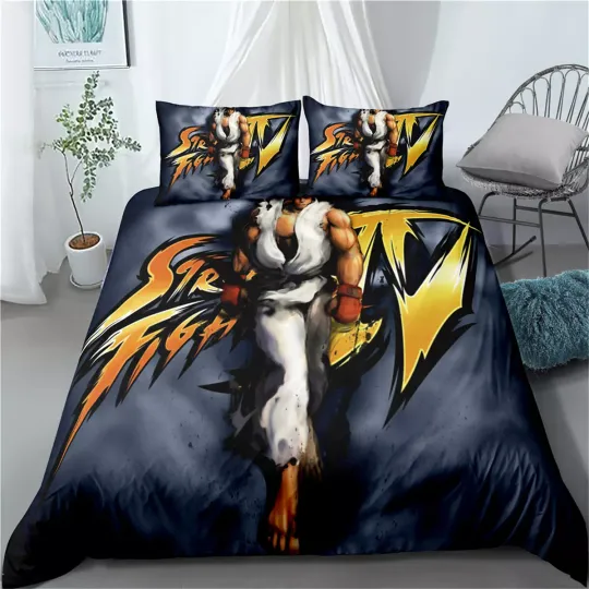 Discover Street Fighter Bedding Set - Quilt Duvet Cover for Single Double Queen King Size Beds