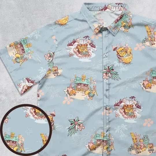 Discover Swimming SpongeBob Square Hawaiian Shirt