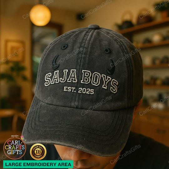 Discover Saja Boys Kpop Demon Hunters Embroidered Hat  K-pop Fan