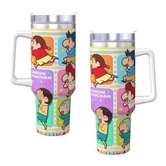Discover Stainless Steel Tumbler Crayon-ShinS ChanS Tumbler 40 oz