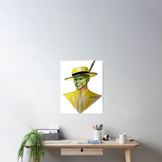 Discover The Mask Poster - Splendid White Background