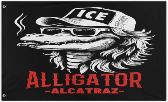 Discover Alligator Alcatraz Flags,Double-Sided Flag House Flag